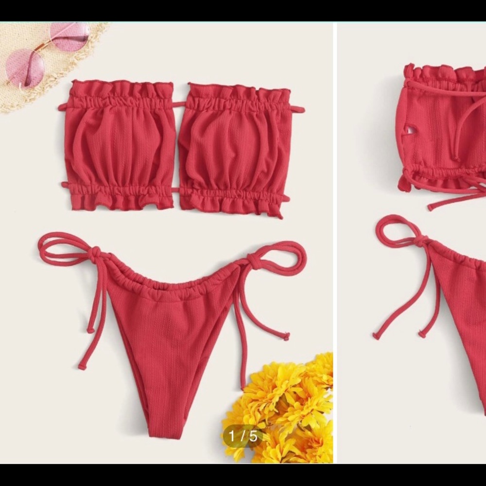 Red bathing suit